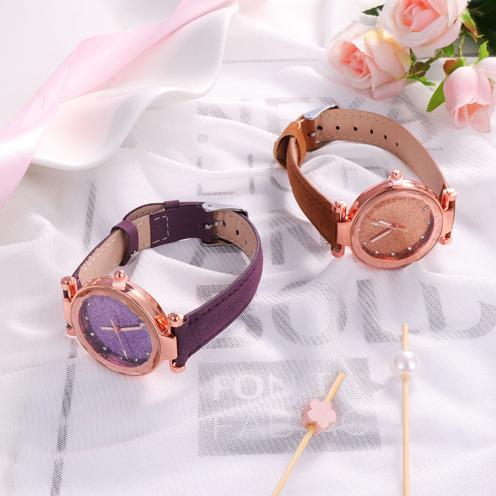 Luxury Watch Gift For Her - 2 relojes de pulsera para mujer,
