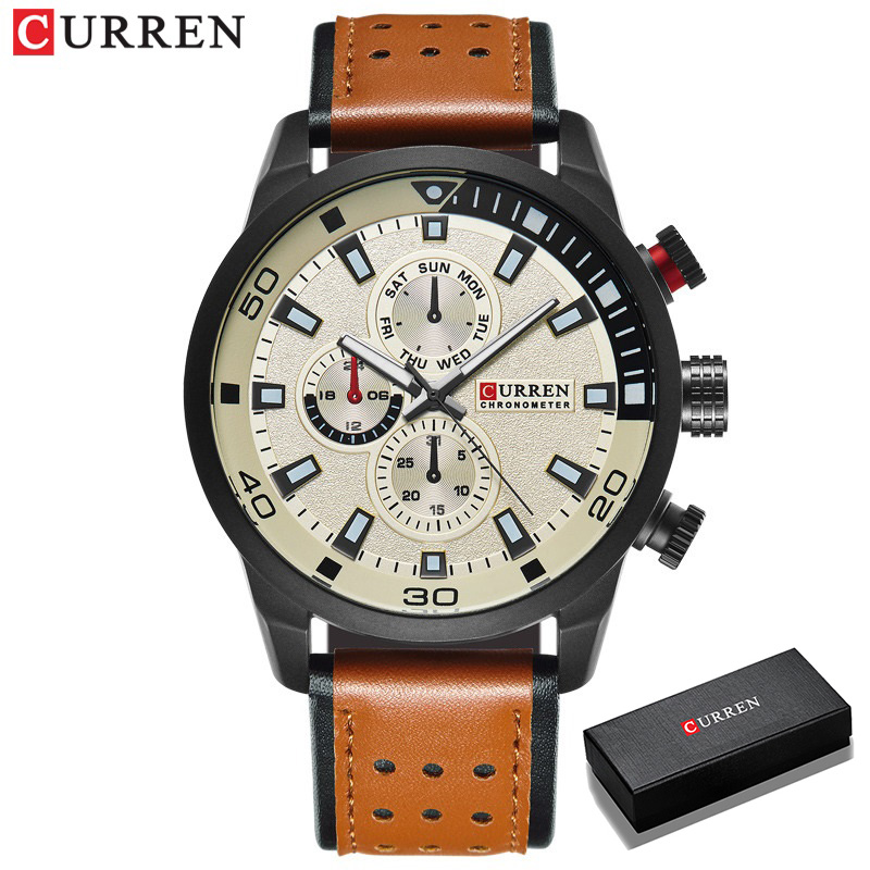 Luxury Watch Maker - CURREN-reloj de lujo para hombre, cronógrafo