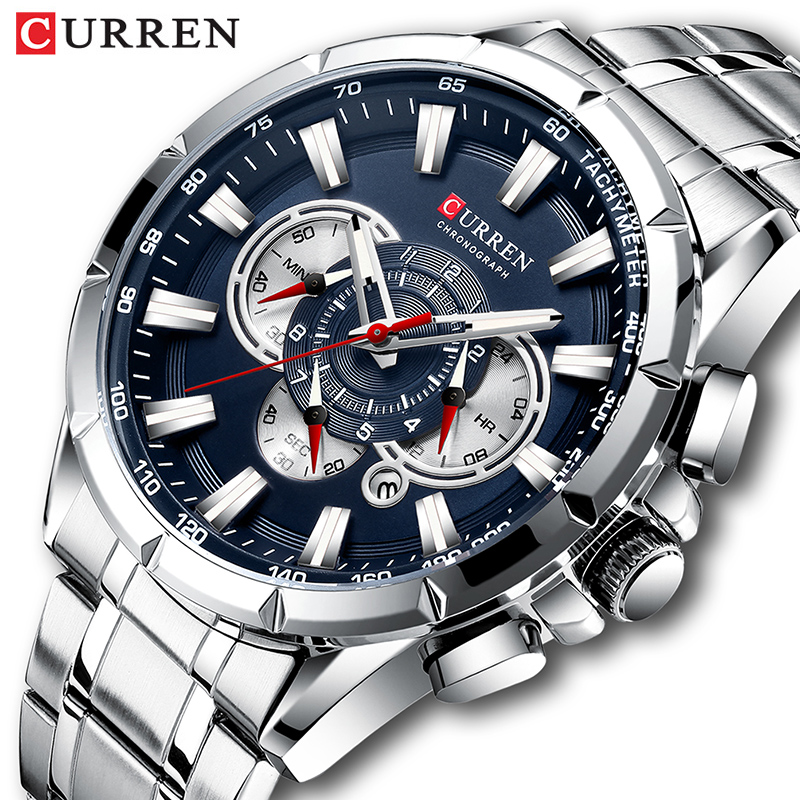 Luxury Watch Magazine - Reloj de pulsera CURREN para hombre,