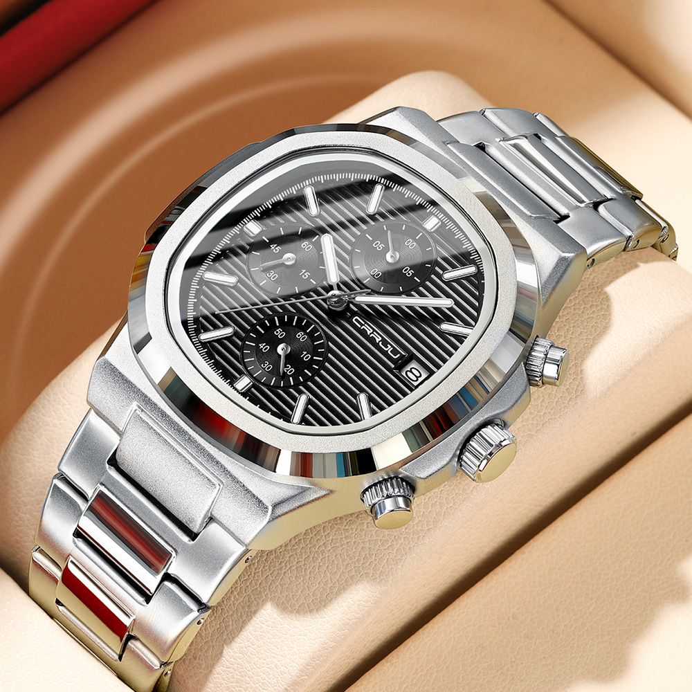 Luxury Watch Maker - CRRJU-reloj de cuarzo deportivo para hombre,