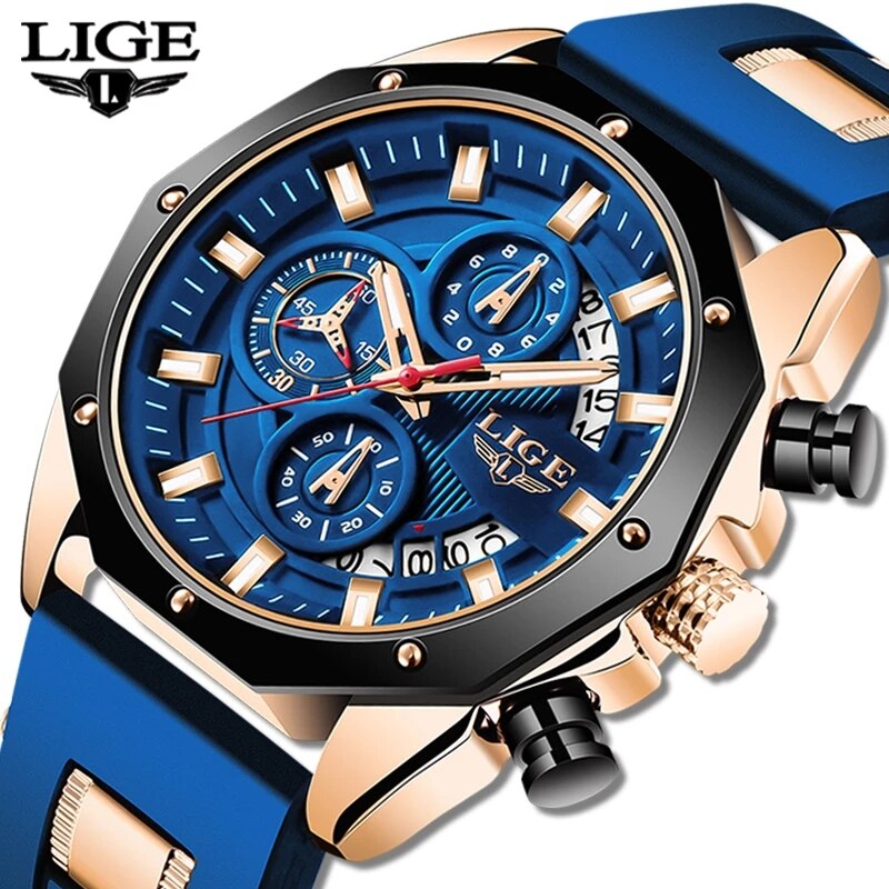Relojes LIGE a la moda para ho - Luxury Watch Maker reseña y precio