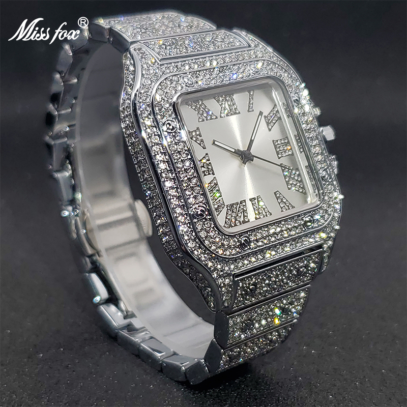 MISSFOX Relojes cuadrados para - Luxury Watch Iceberg reseña y precio
